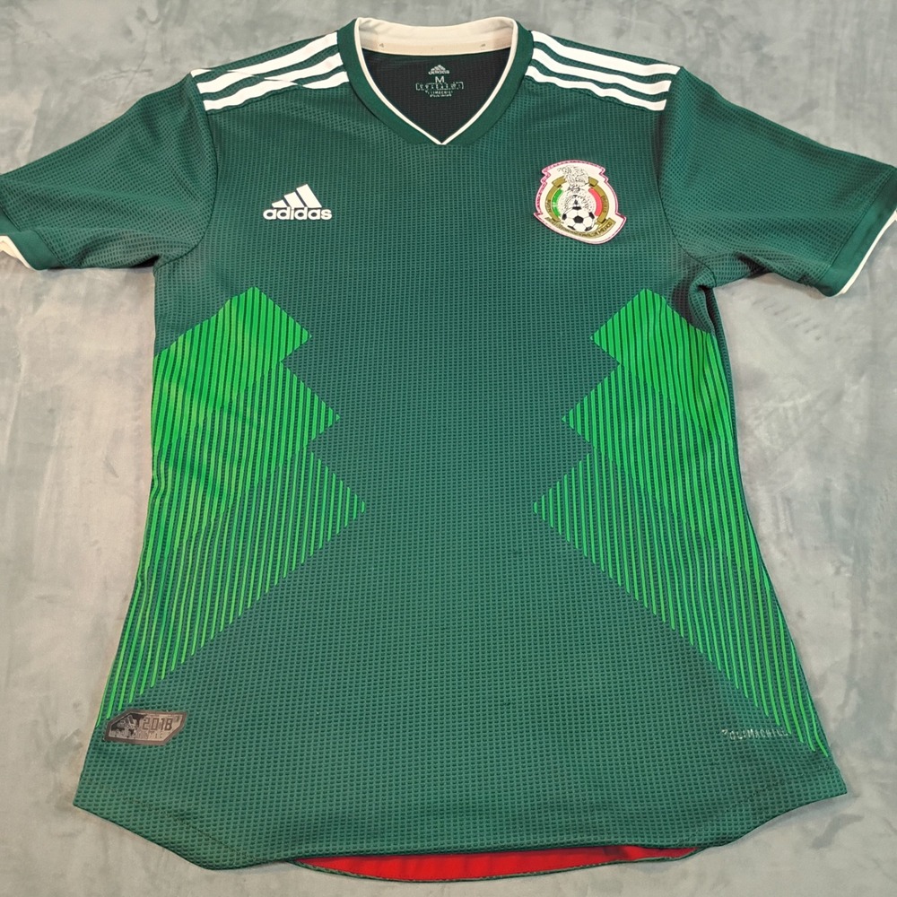 Adidas Mexico National Team 2018 World Cup Climachill Jersey Green Mens Medium
